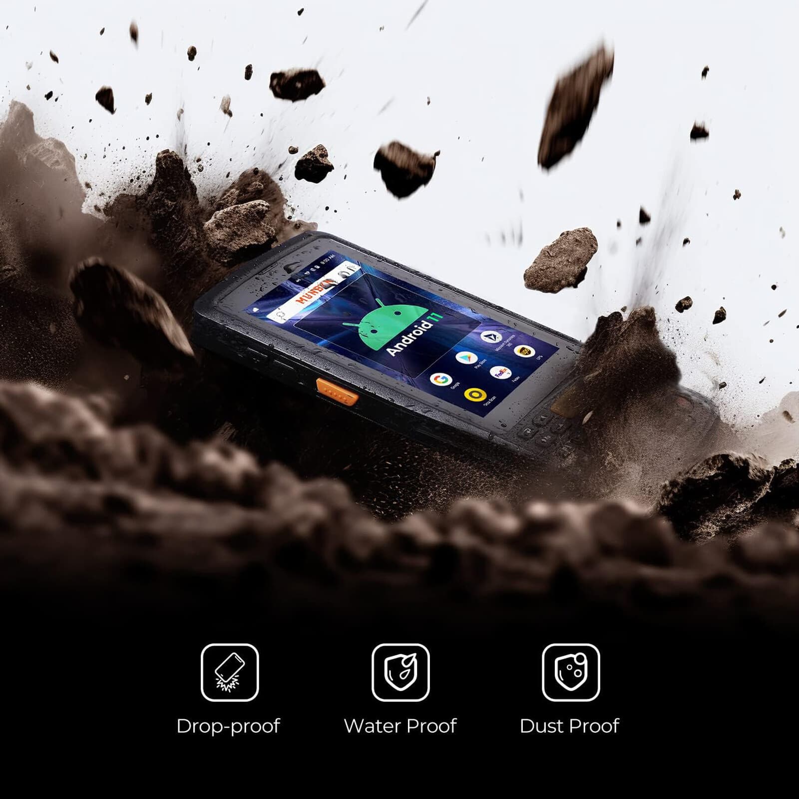 MUNBYN Android 11 Barcode Scanner Zebra SE4710 2D/1D Handheld Computer Scanner 3