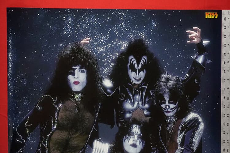 Kiss Rock Band Glitter Gene Simmons Stanley Peter Criss Ace Poster 24X36 KGLI 3