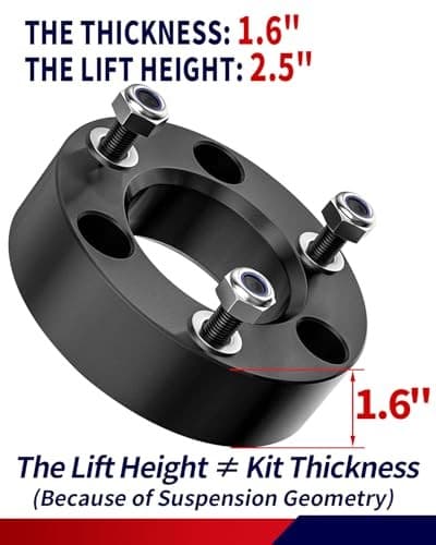  leveling Kit 2.5'' for F150, 2.5 inch Front Strut Spacers Leveling Lift Kits  3