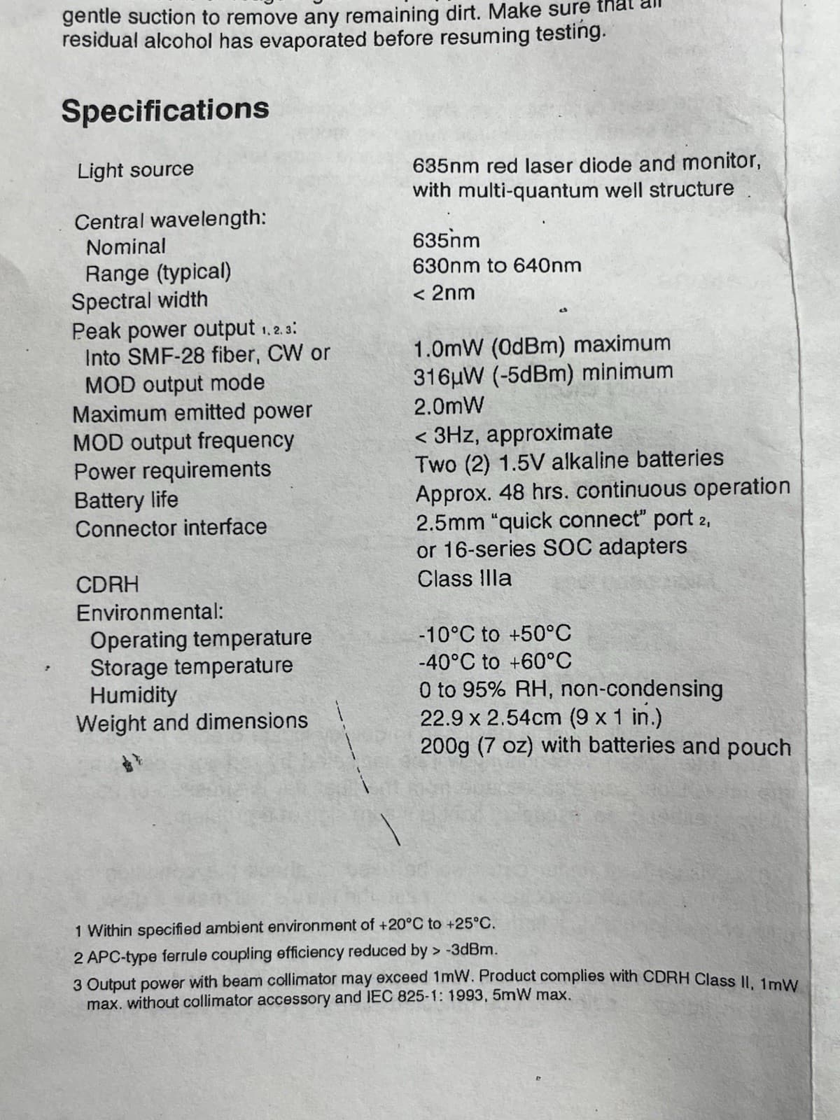 NEW GREENLEE VISUAL FAULT FINDER LOCATOR 170XL 84501 635nm 2.0mW CLASS IIIa 5