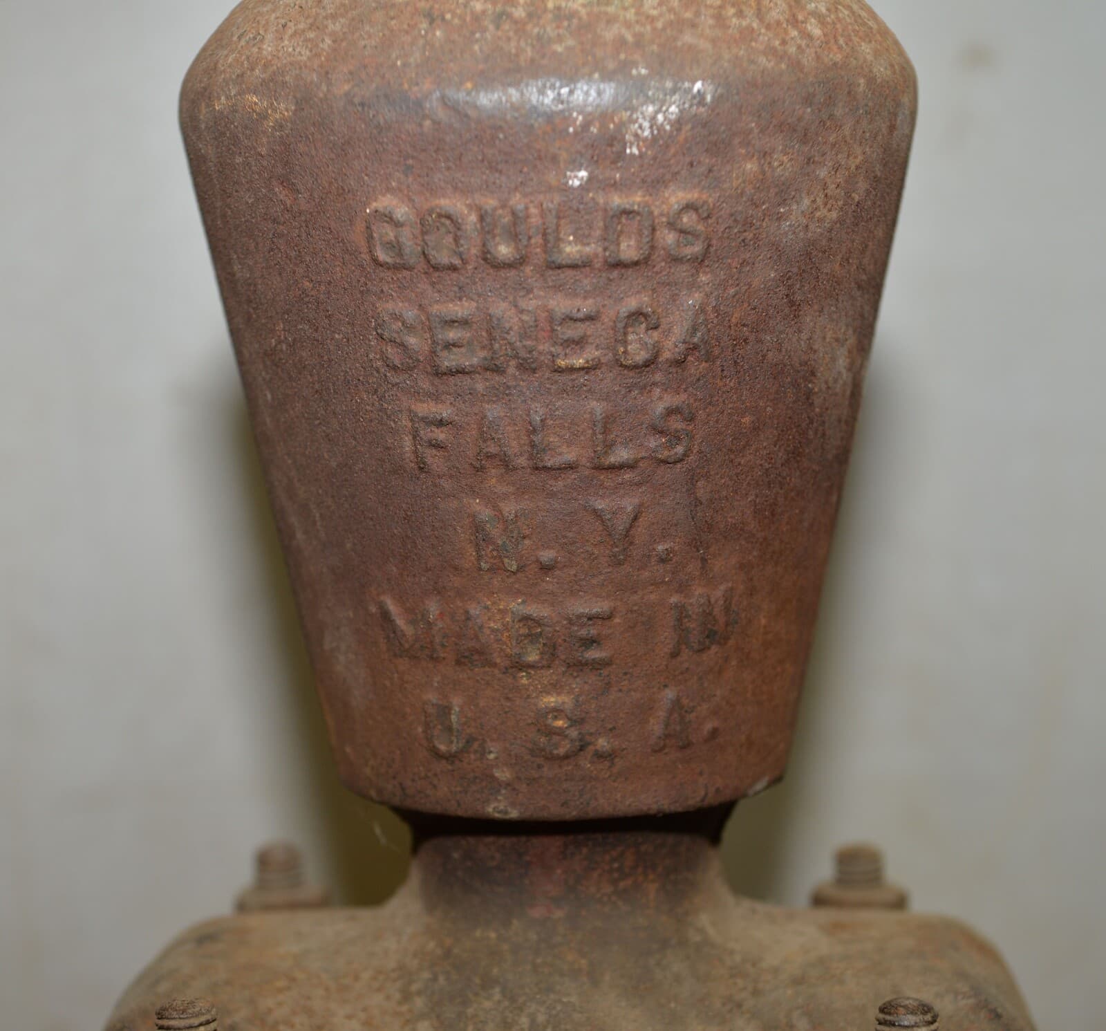 Rare antique Goulds Pump water ram hand lift garden farm ranch collectible tool 2