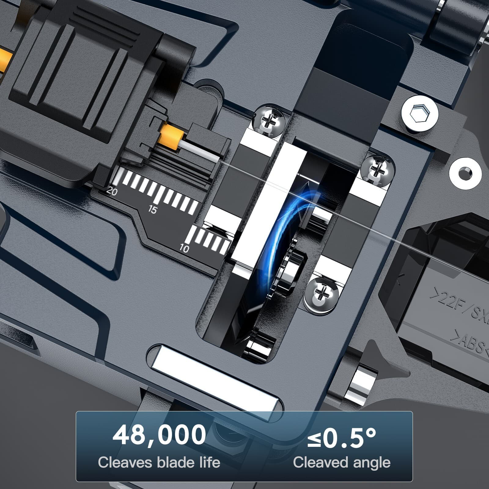 JILONG Fiber Cleaver KL-22F All-in-1 Fixture Cutter w/48000 Cleaves Blade Life 5