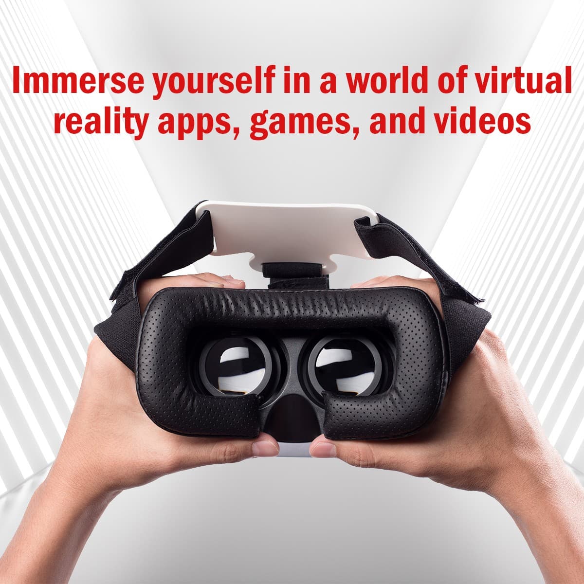 Smartphone VR Viewer for 3.5"- 6" Android & iPhones with audio ports (Deco Gear) 6