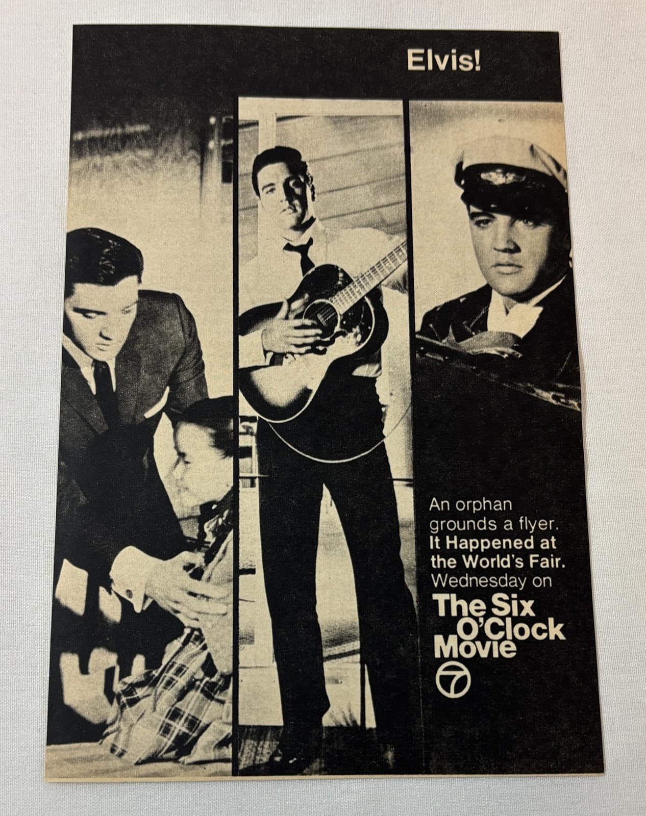 1970 KGO-TV ad ~ Elvis Presley IT HAPPENED AT THE WORLD'S FAIR