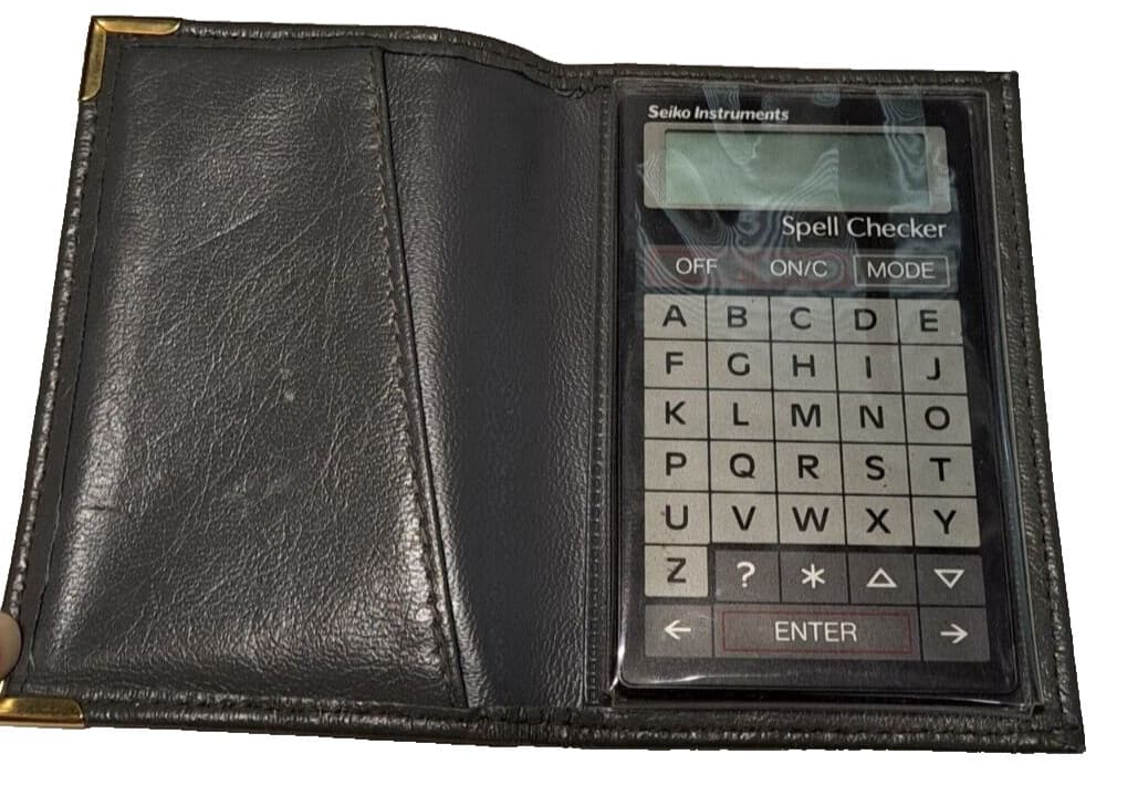 Seiko Instruments WP-1000 Electronic Dictionary Spell Checker Protective Case