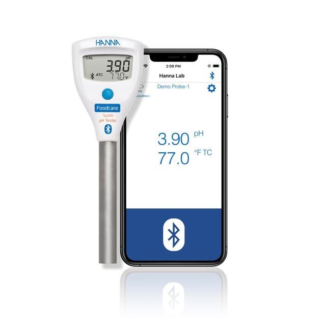 Hanna HALO2 Wireless pH Tester for Sushi