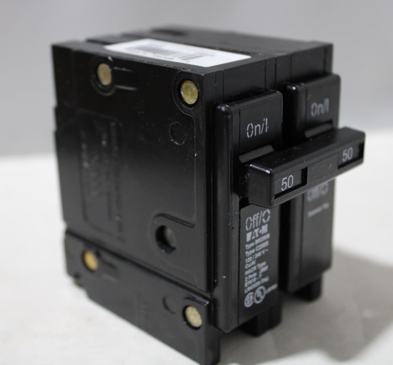 Eaton BR250B/C250B Bolt-On 2 Pole 50 Amp 120/240VAC Circuit Breaker NEW 3