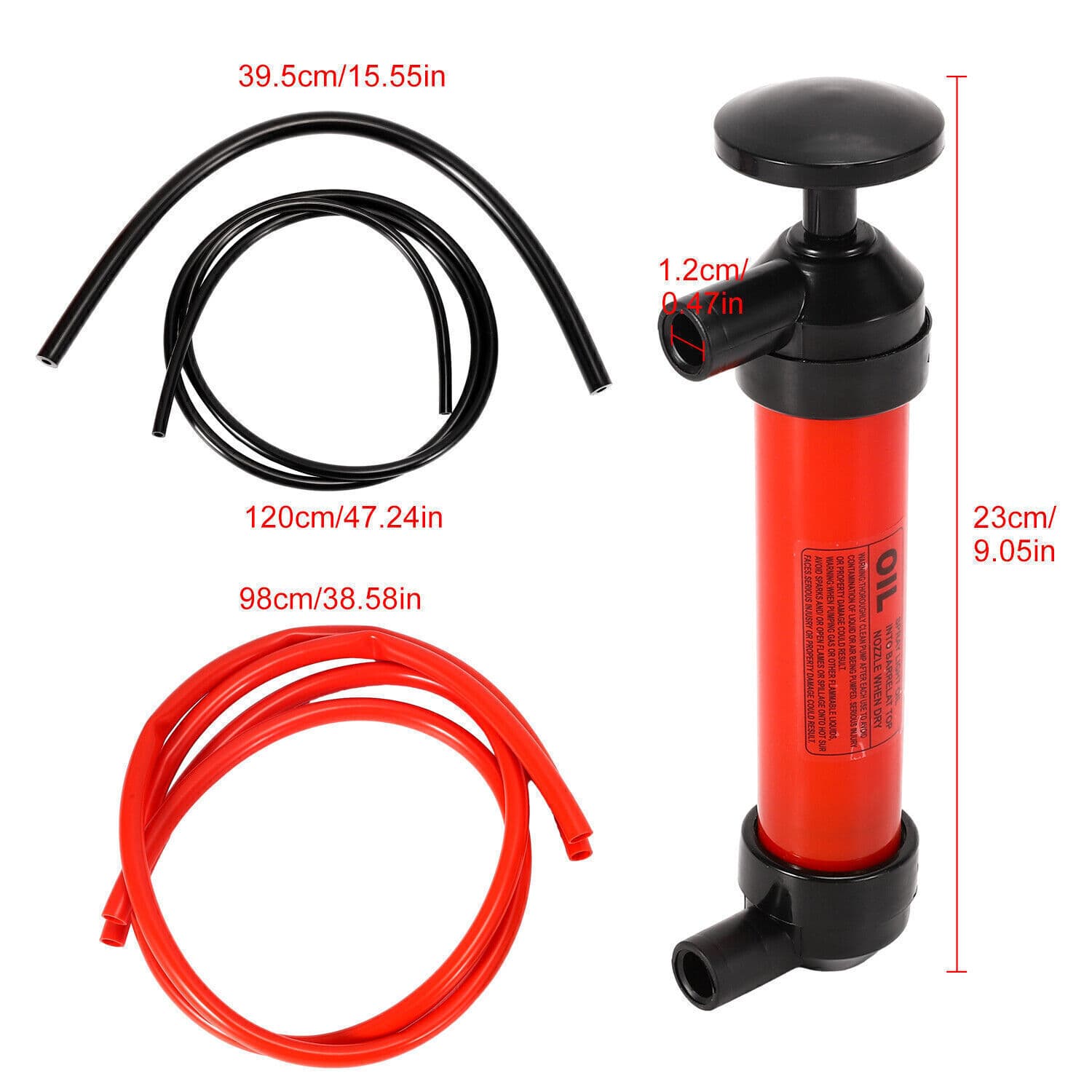 Multi-Use Liquid Transfer Siphon Hand Pump For Fuel Diesel Oil Kerosene Water 2