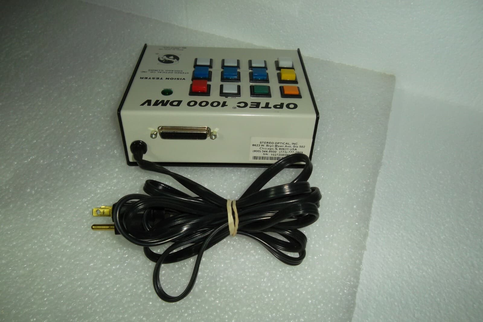 Stereo Optical OPTEC 1000 DMV Vision Tester / Screener Keypad Controller WORKS 4