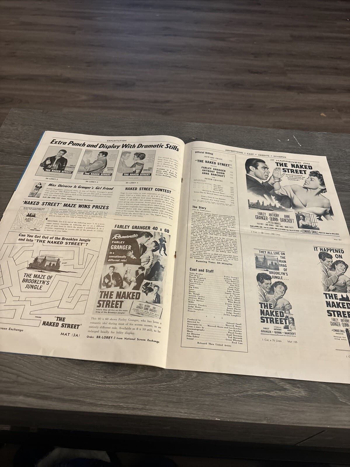 1955 The Naked Street Pressbook (A) 5