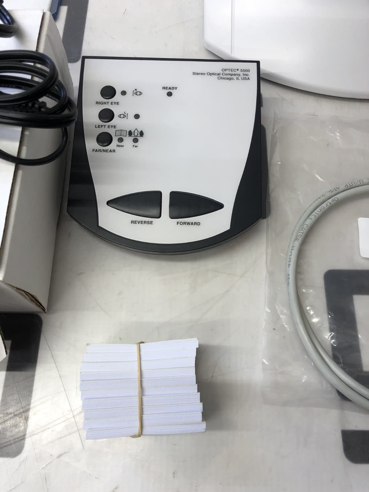 Stereo Optical Optec 5500 Motorized Vision Tester 5500 Screener W/ 12 SLIDES 5