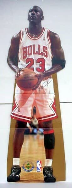 1996 Michael Jordan Life-Sized Cardboard Standee Cutout Stand-Up Upper Deck New