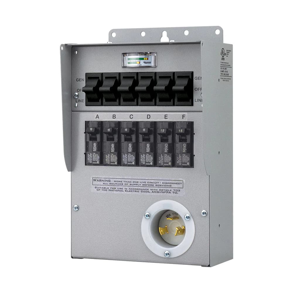 Reliance 306A1 Indoor ProTran 2 30A 125V Portable Generator Transfer Switch 5
