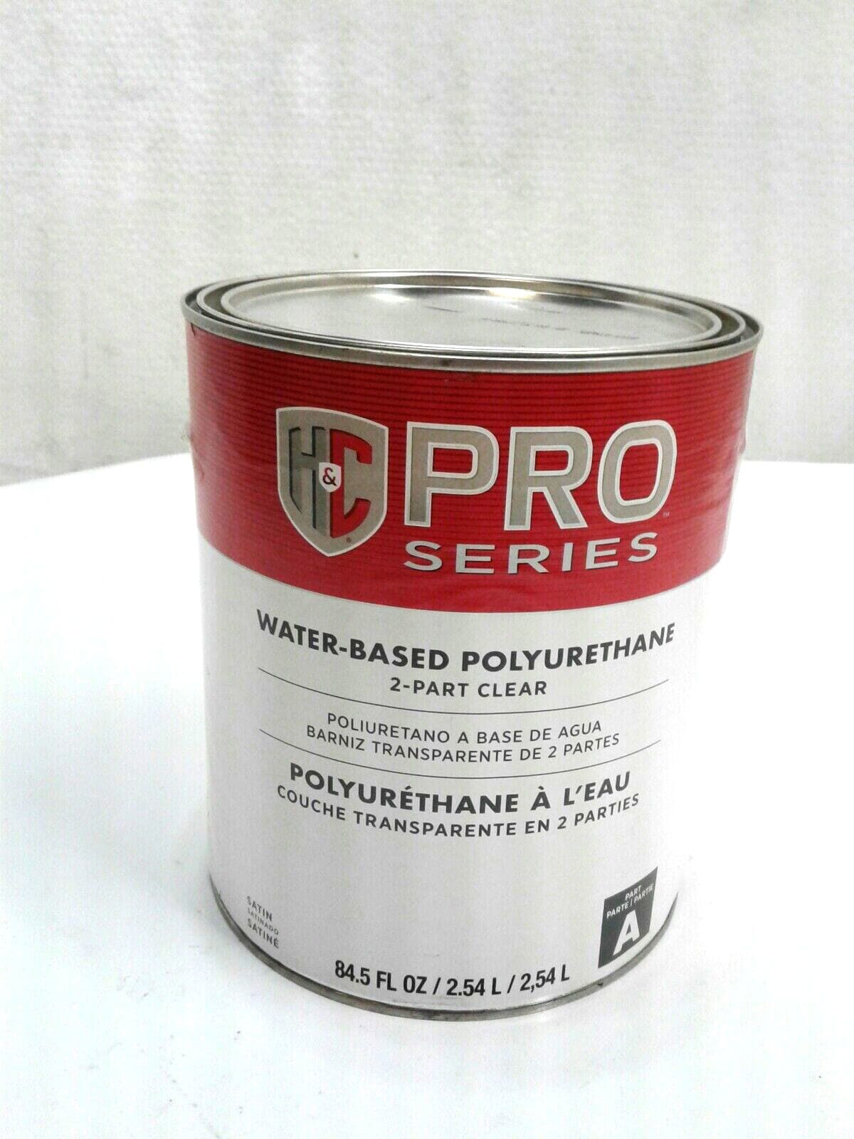 H&C Pro Series Water Based Polyurethane 2 Part Clear Satin (Part A Only) 84.5 oz