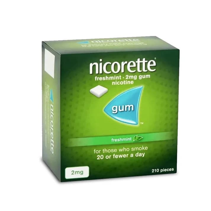 24x Nicorette Gum 2mg FreshMint – 210 Pieces Each Sealed Lot– Fast USA Shipping 2