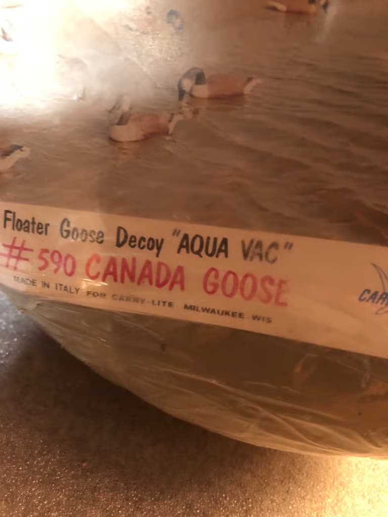 Vintage Decoy Canadian Goose Carry Lite #590 4