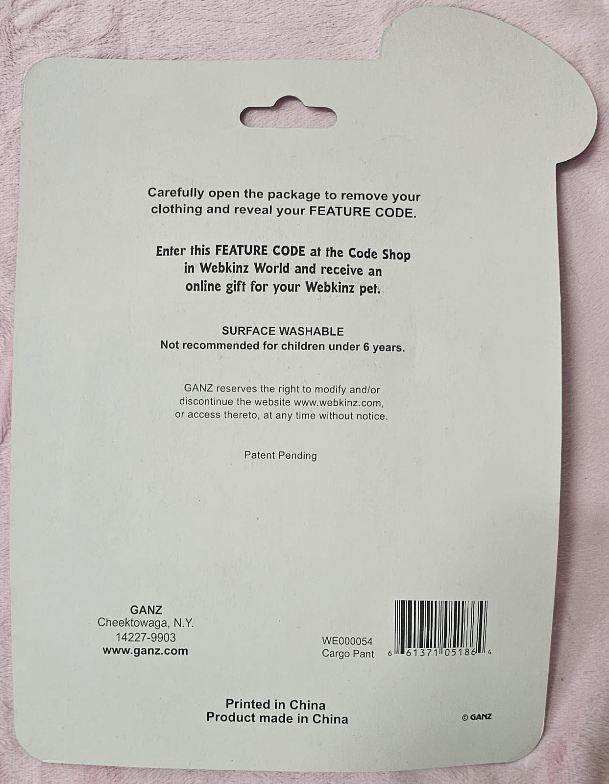 Retro Early 2000s Ganz Webkinz Clothes -  Cargo Pant Brown - NEW W Play Code  2