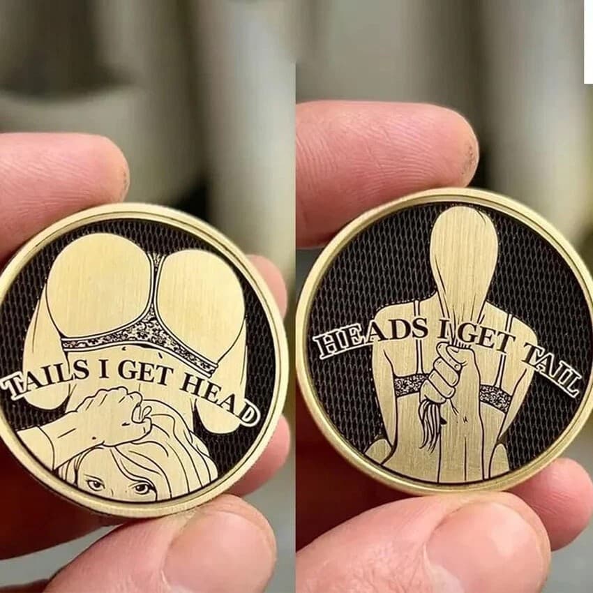 Rare Sexy Lady Coin Collectible Gift - Heads/Tails Challenge Medal-Free Shipping 2