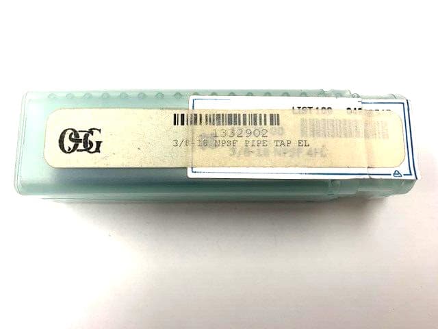 3/8-18 NPSF STRAIGHT PIPE TAP HIGH SPEED STEEL 4 FLUTE EL COATED  OSG 1332902 6