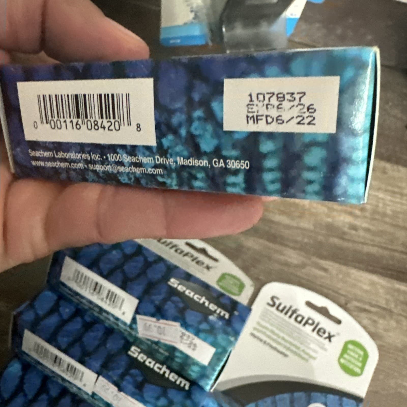 4 x SEACHEM SULFAPLEX BACTERIAL FUNGAL FISH MEDICATION 10 GM 4 Pack  2