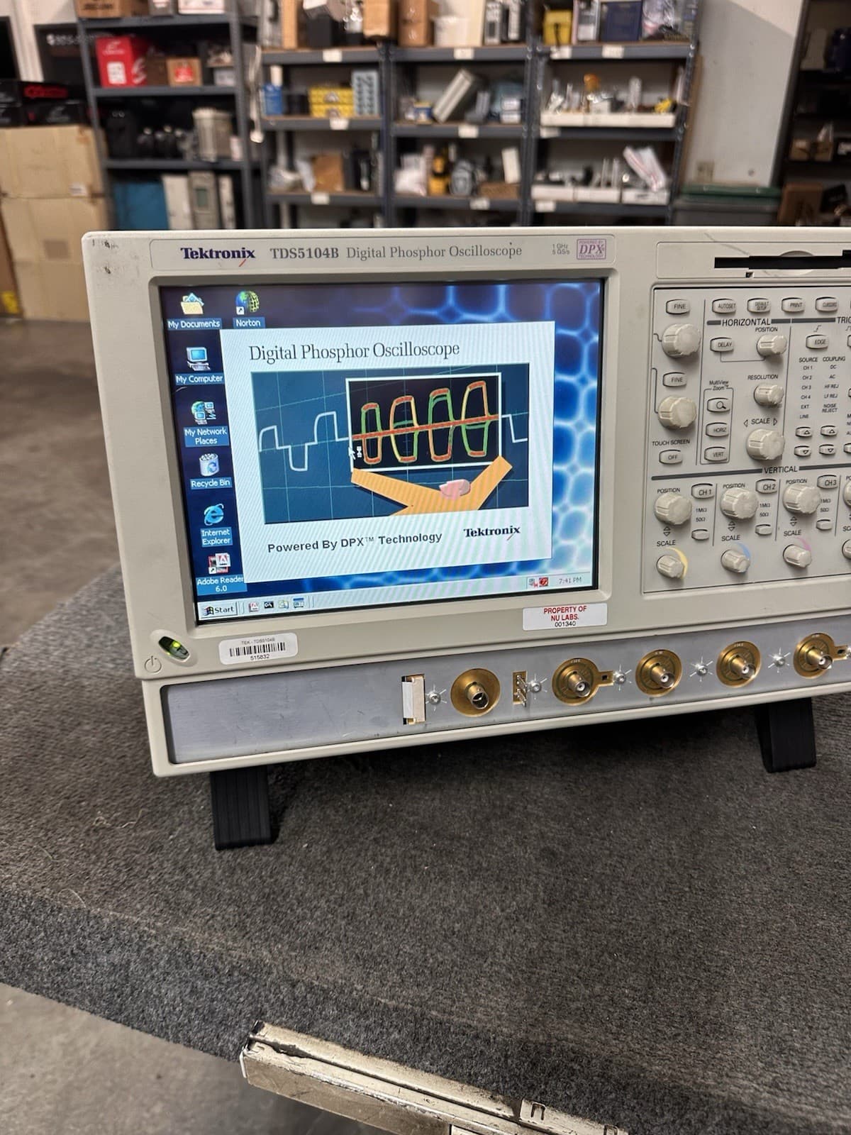 Tektronix TDS5104B Digital Phosphor Oscilloscope w/ 3M Opt Passes Self-Test READ 3