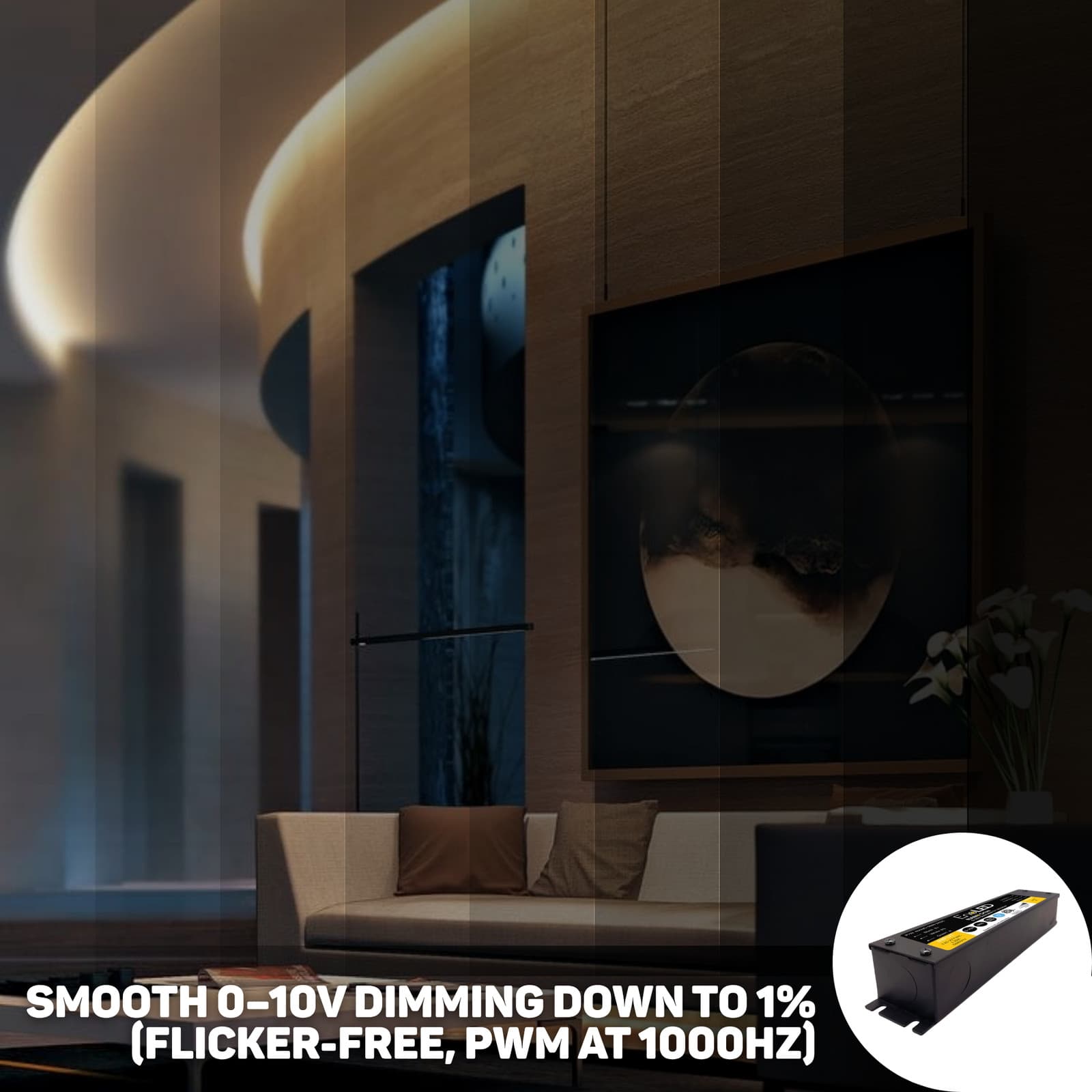 EnoLED Dimmable CV LED Driver NanoDrive Series IP65 24V Indoor and Outdoor 4