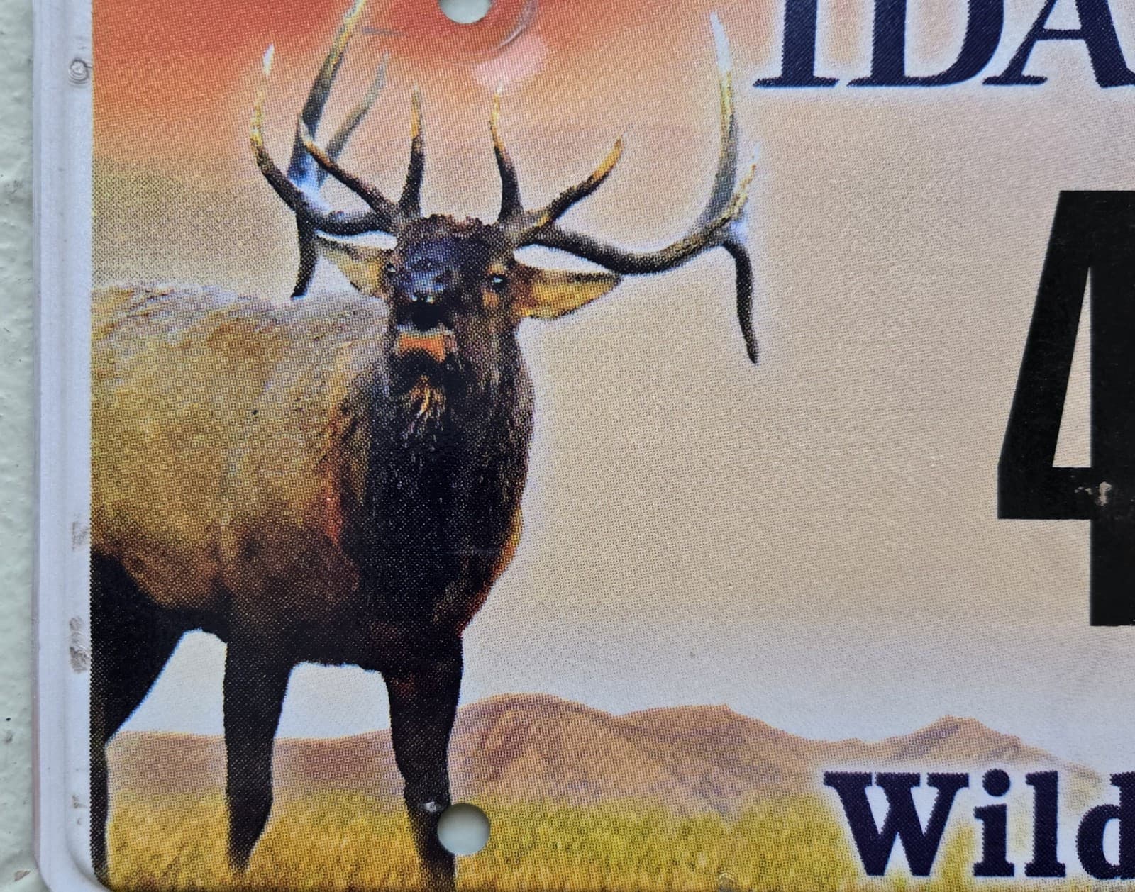 2017 Idaho Elk Wildlife License Plate Hunting 2