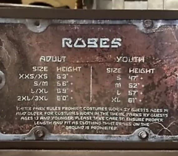 Disney Parks Star Wars Cloak Adult XS/ XXS Jedi Galaxy’s Edge Cosplay Robe 3