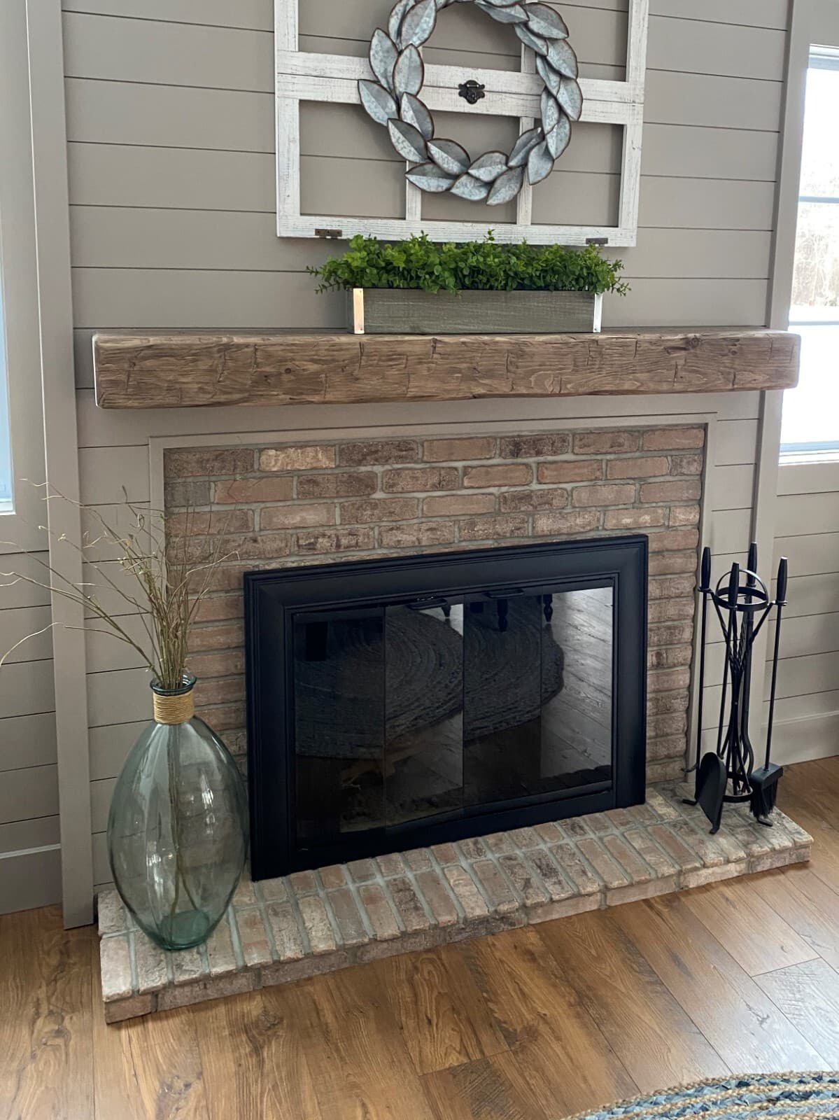 Hand Hewn Pine 72"  Rustic Barn Beam Fireplace Mantel 6 Foot  6" by 8" Notched