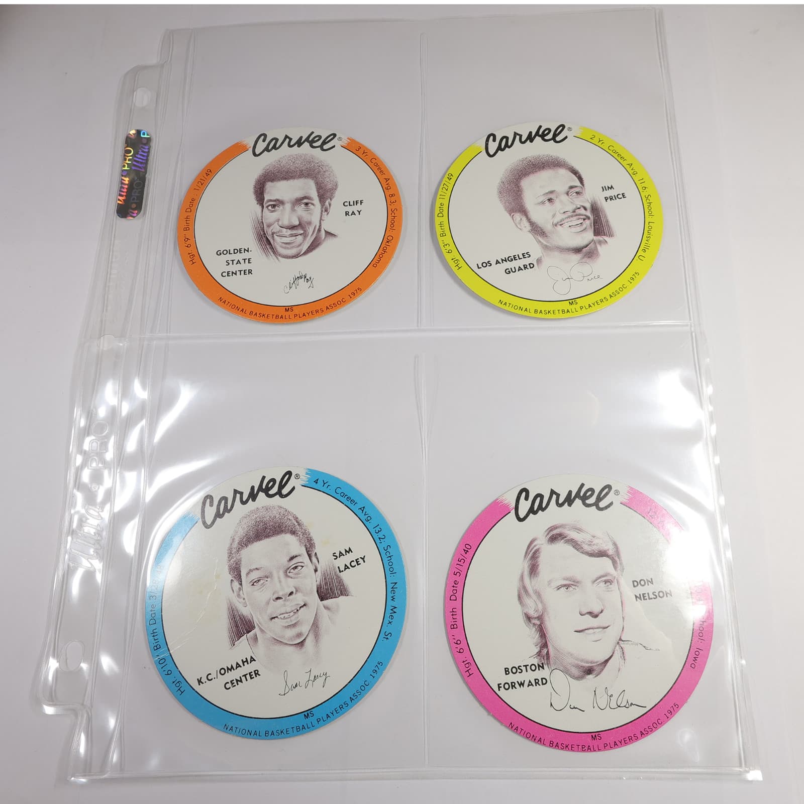 1975 Carvel Disc Basketball Complete Set of 36 #54564Q 6