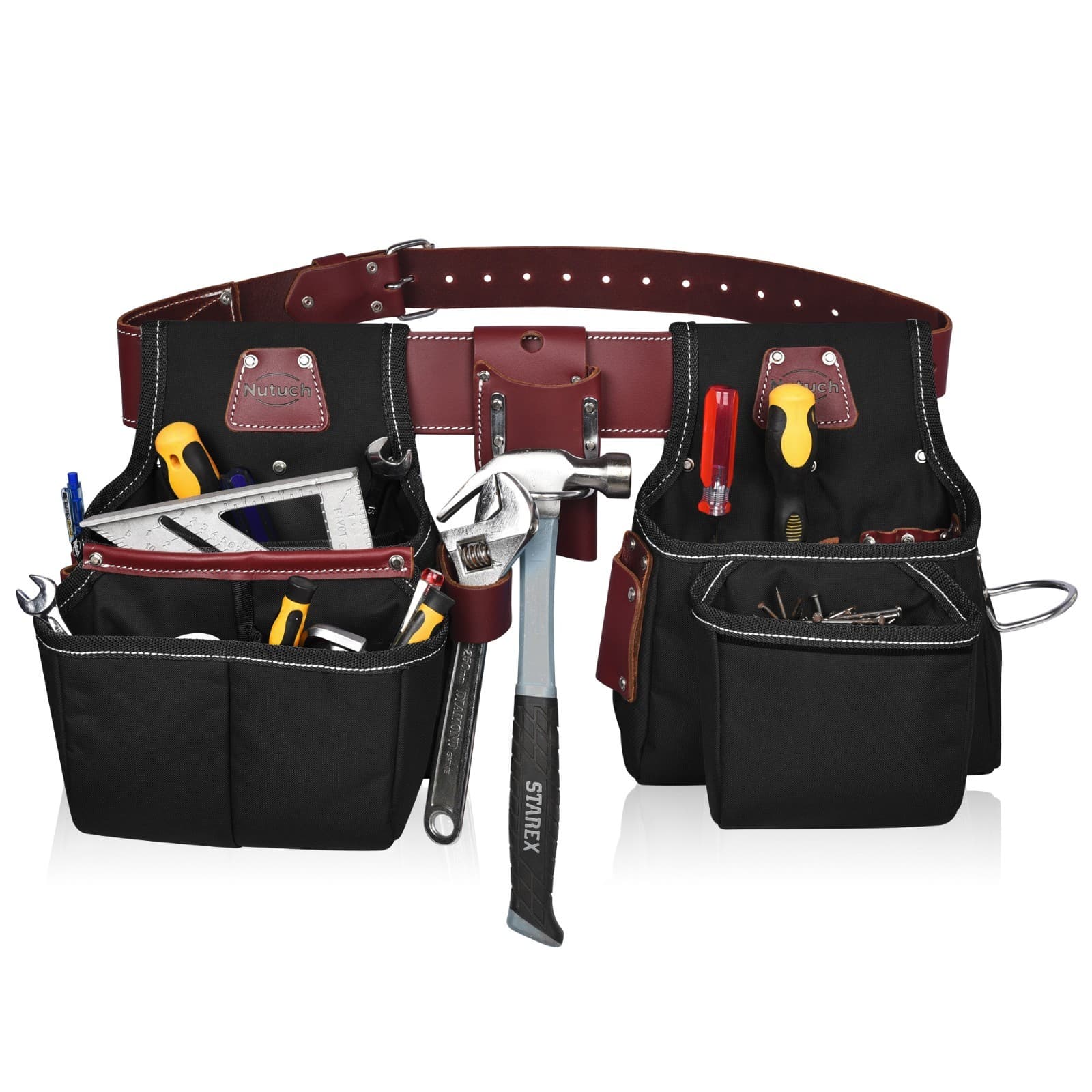 NUTUCH Nylon and Leather Tool Belt  | Carpenter Tool Belts | Electrician 2