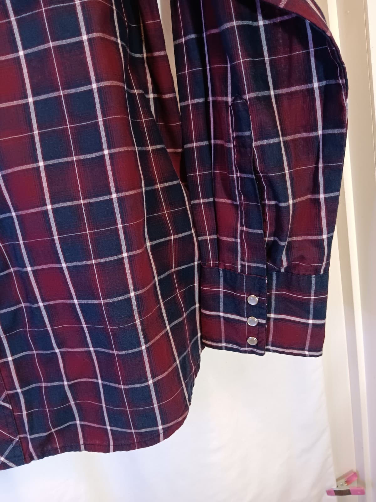 Wrangler Men's Long Sleeve Plaid Shirt 5