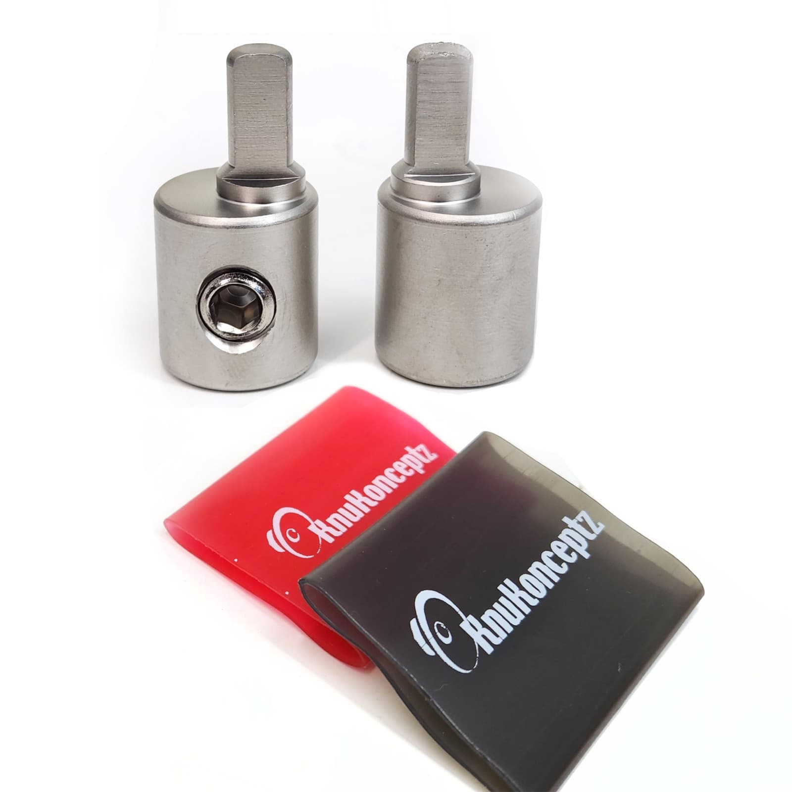 KnuKonceptz Set Screw Power / Ground 0 to 4 Gauge Wire Amp Input Reducer Pair