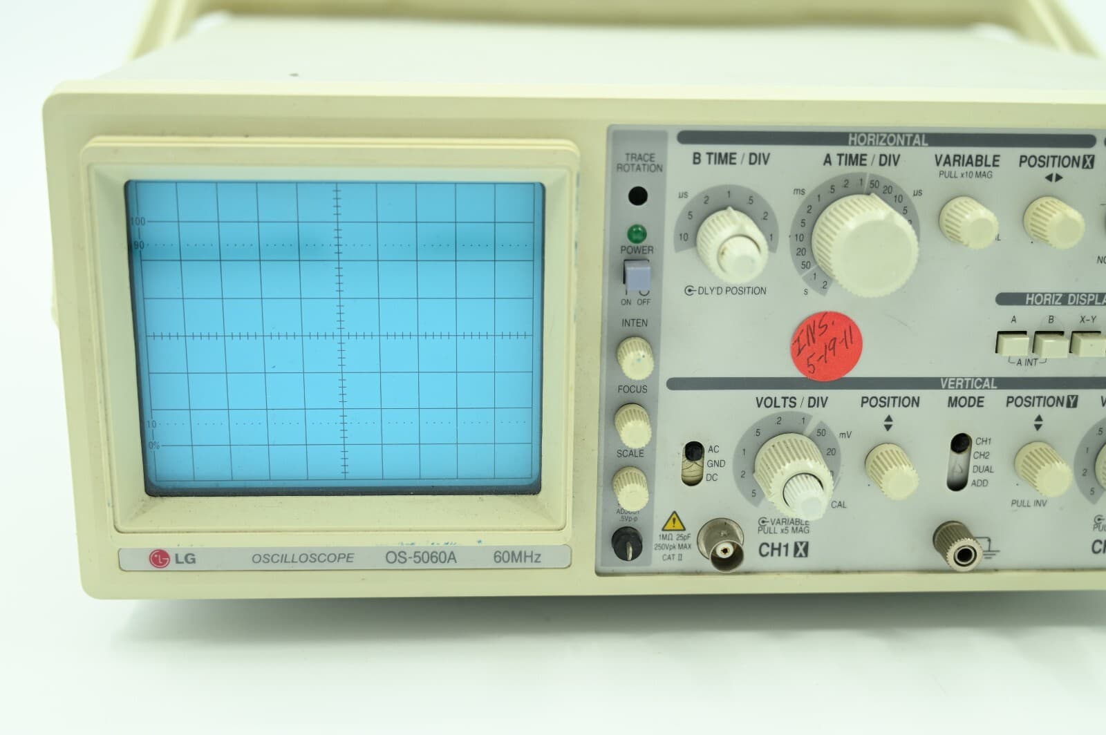 LG OS-5060A 60 MHz Dual Trace / 2 Channel 2ch Oscilloscope 2