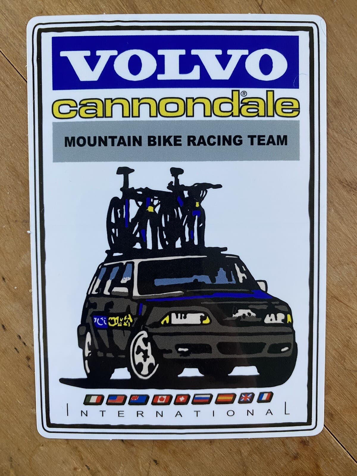 Volvo Cannondale MTB Mountain Bike Racing Team Homage Sticker XC70