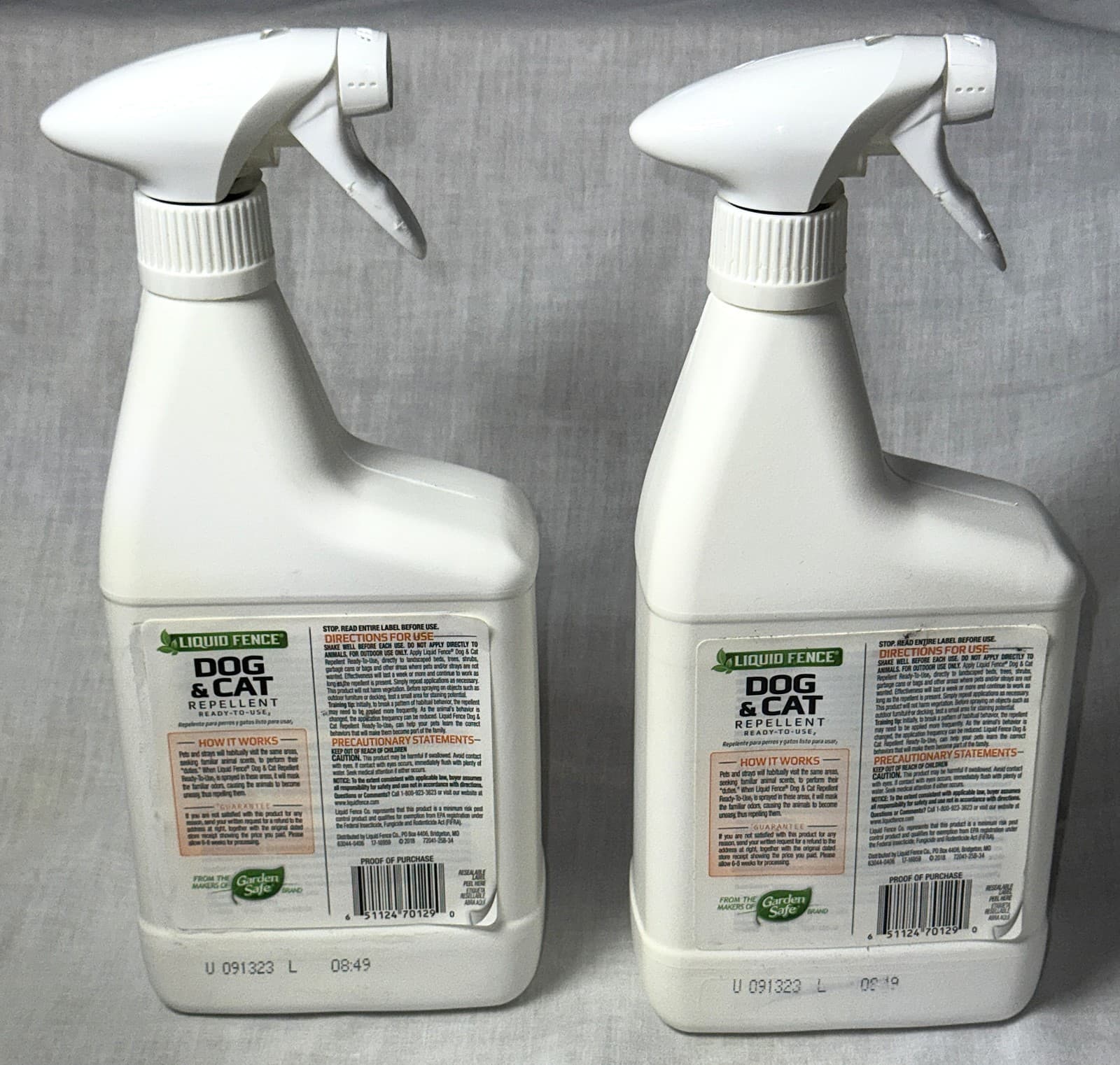 Lot 2 Liquid Fence Dog & Cat Animal Pet Repellent Ready-to-Use 32 oz Bottles NEW 3