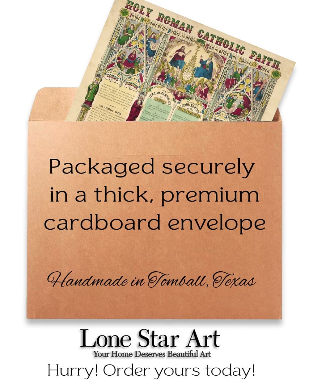 Holy Roman Catholic Faith Poster 11x14 Unframed Vintage Religious Wall Art 3