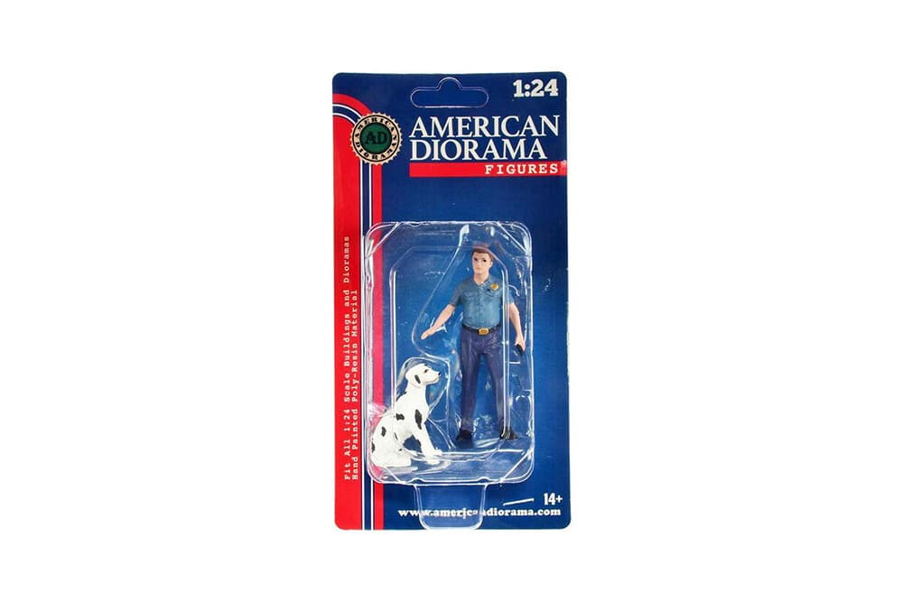 Firefighters Fire Dog Training 1:24 Scale American Diorma 76420 Man 3" Figure