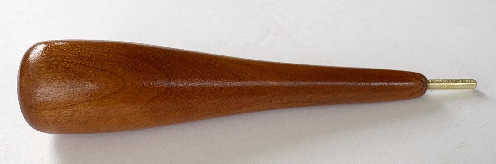 Cherry Wood Proddy Tool with 1/8" Rounded Brass Tip for Rug Making 5