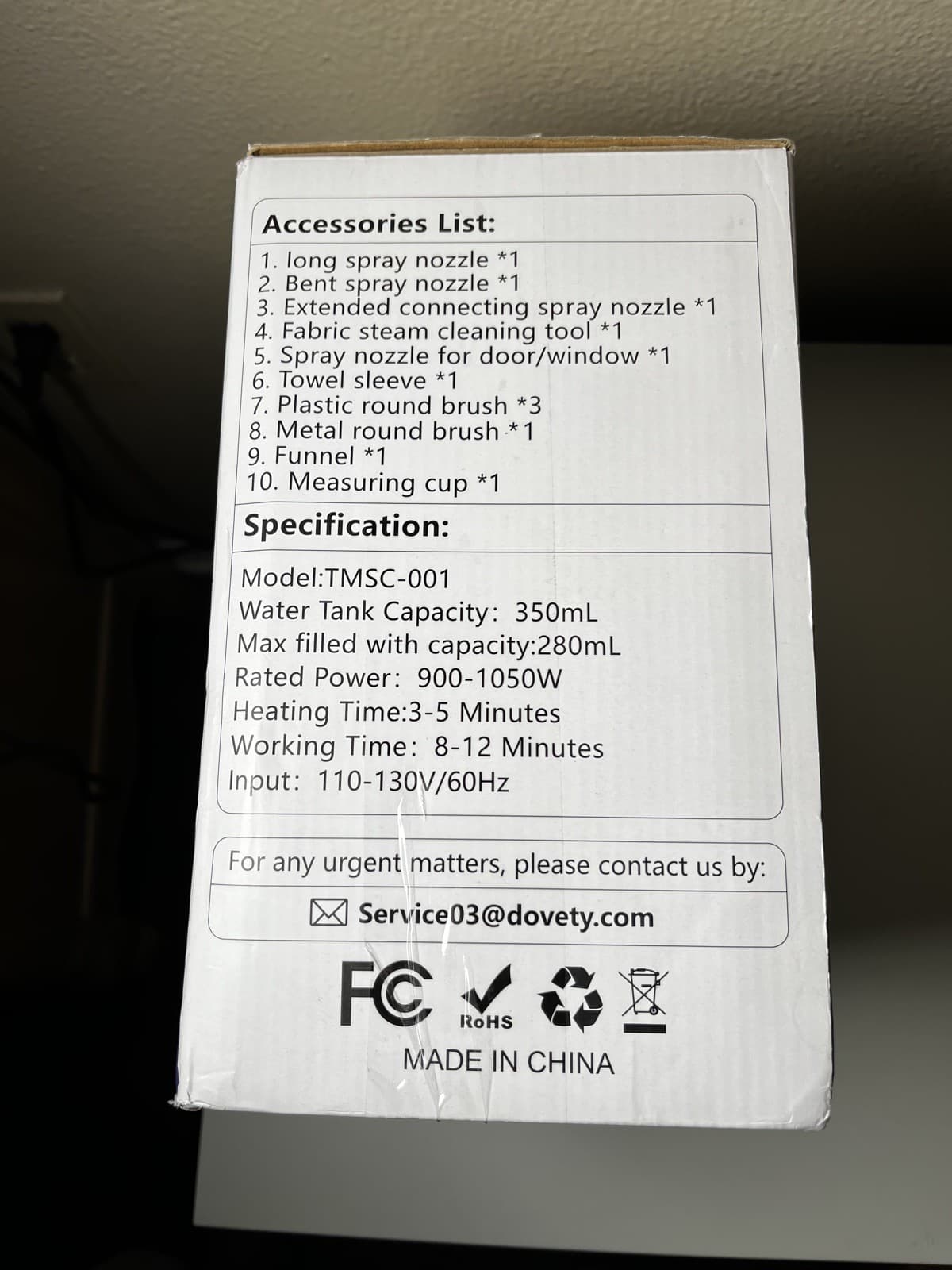 Dovety Handheld Steam Cleaner 12-in-1 Multi-Surface Chemical-Free & Safe 3