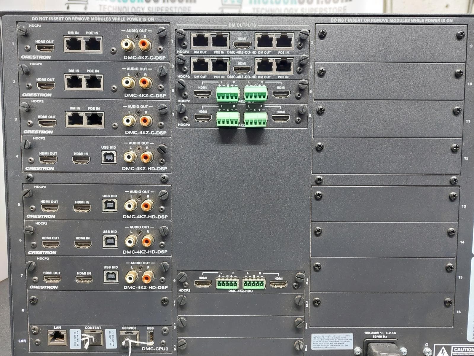Crestron DM-MD16X16-CPU3 Digital Media Switcher 2