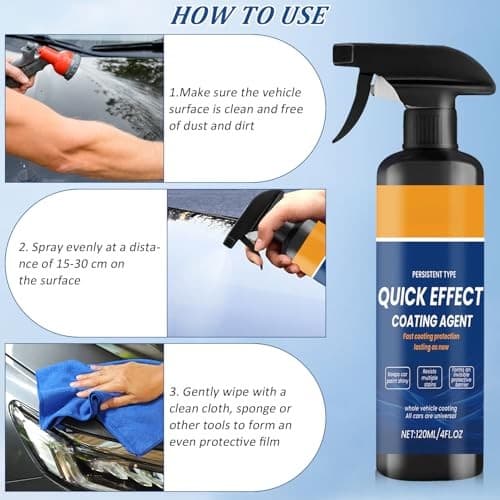 2PCS Advanced Car Quick-Acting Coating Agent Spray, Quick Effect Coating Agent  5
