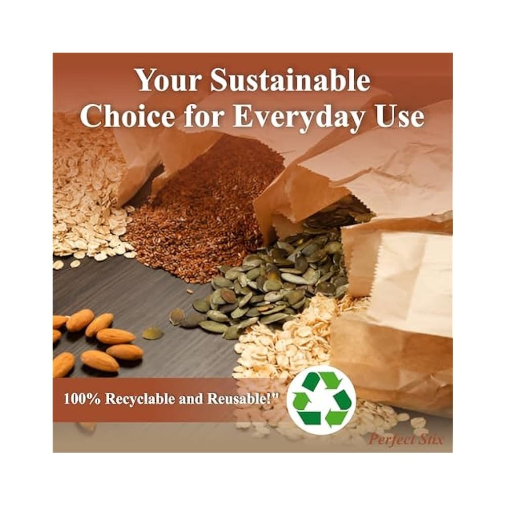 57lb Kraft Bags, 25ct, High Quality Grocery & Retail Bags, 12x7x17 Inch 3