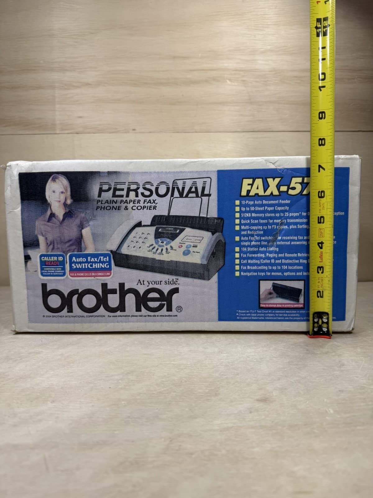 Vintage Brother FAX-575 Personal Fax Machine and Copier Brand New NOS 4