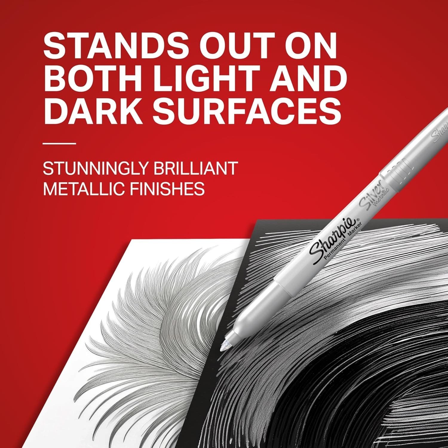 6 Count Fine Point Metallic Permanent Markers - Brilliant Sheen for Crafts 5