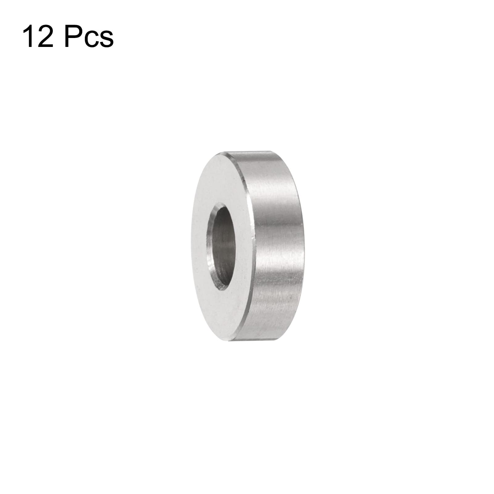 12pcs Stainless Steel Spacer 6.2mm Bore x 15mm OD x 4mm Length 3