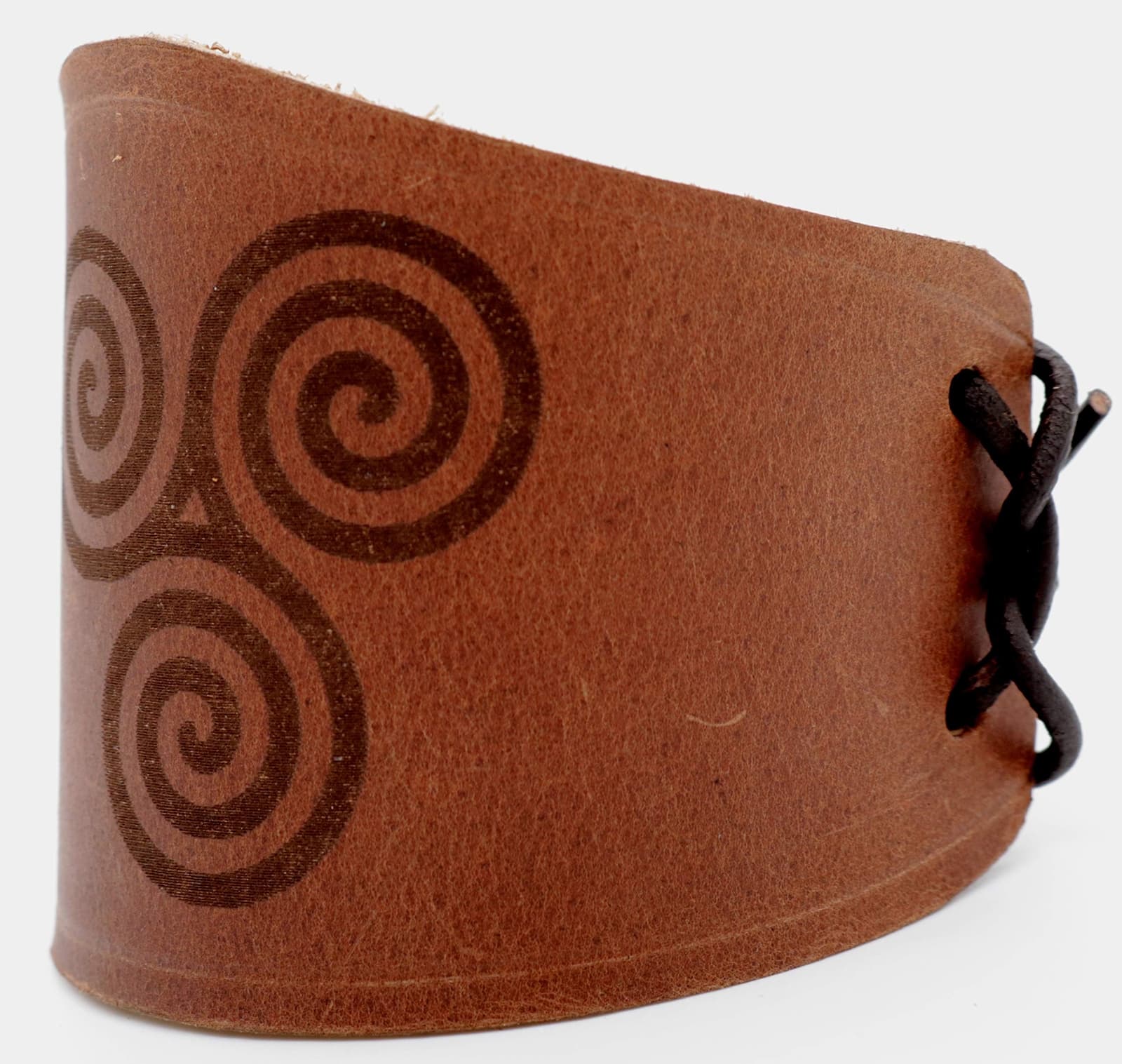 Viking Bracelet  Renaissance Braided Genuine Leather Cuff Gothic Wristband Brown 4