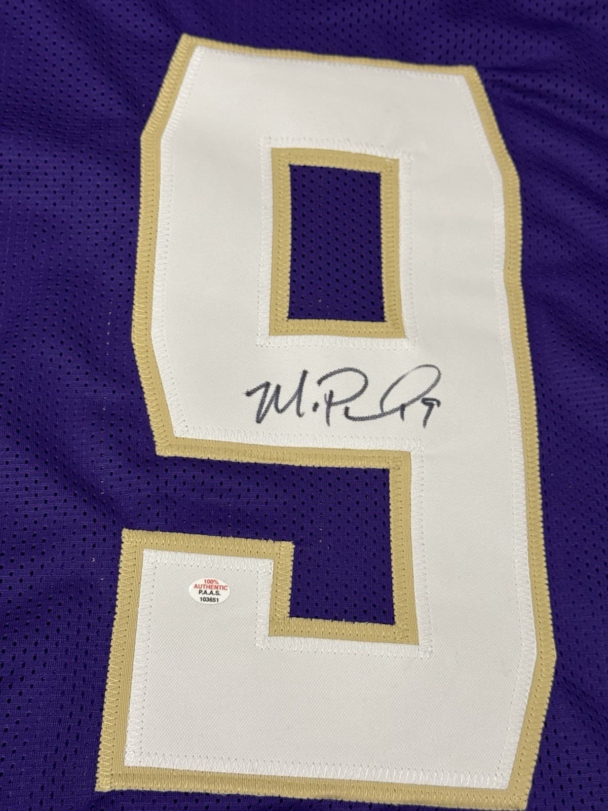 Michael Penix Jr Washington Huskies Signed Football Jersey COA 5