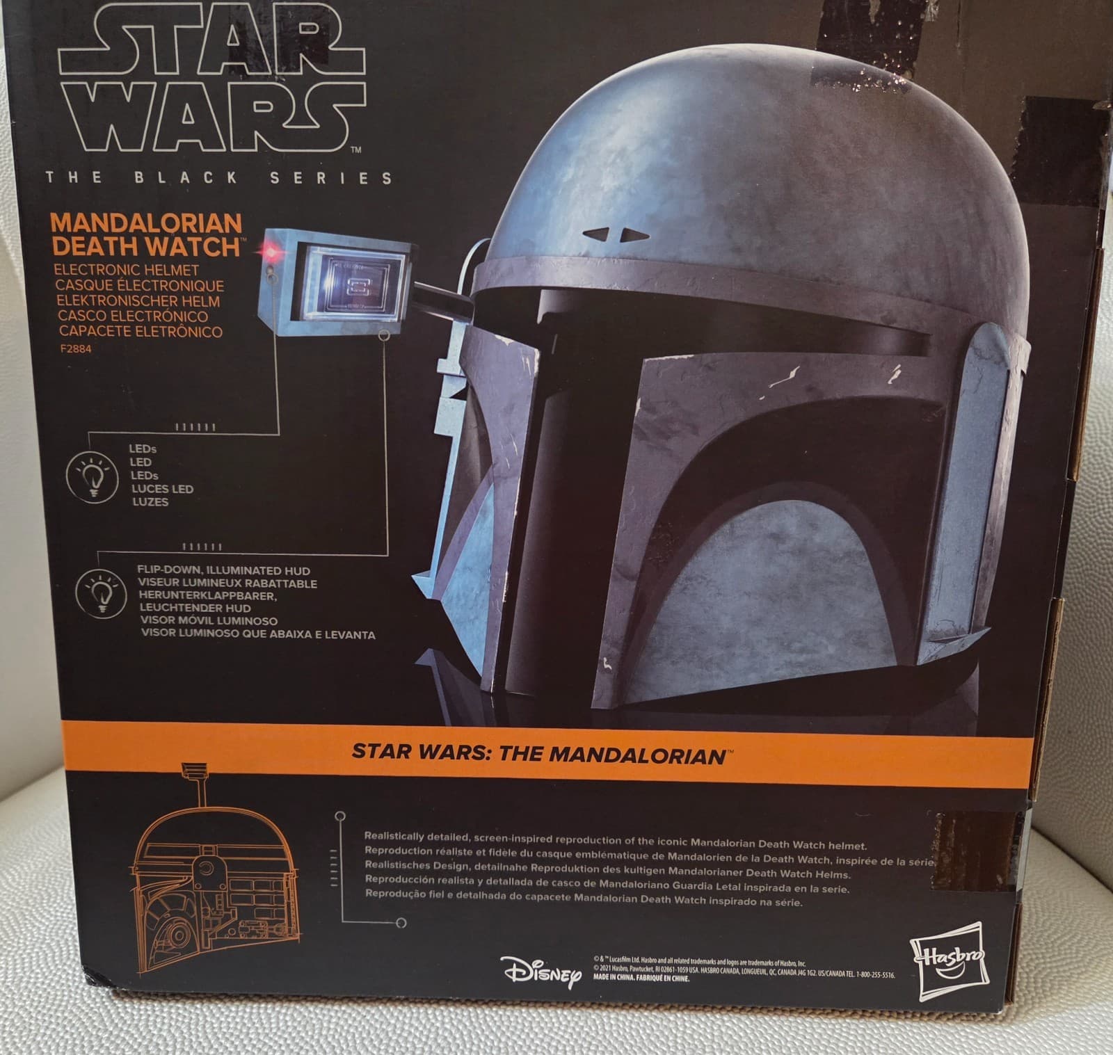 Mandalorian Helmet Star Wars Black Series Death Watch Electronic Hasbro NEW