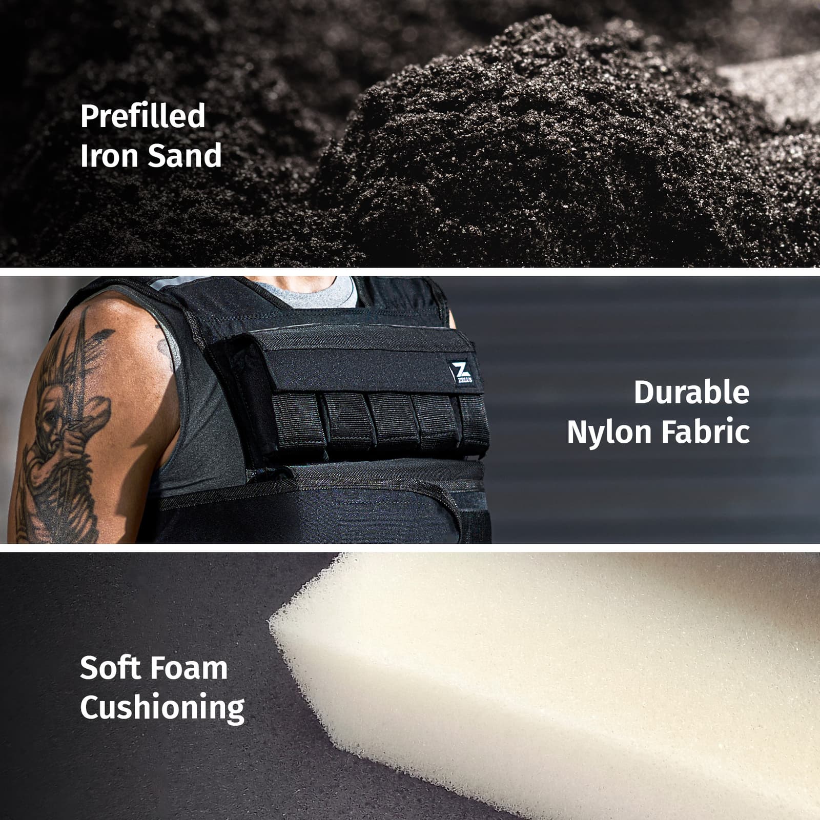 ZELUS 20LB Weight Vest Adjustable Weighted Vest for Running Home Gym Workout 6